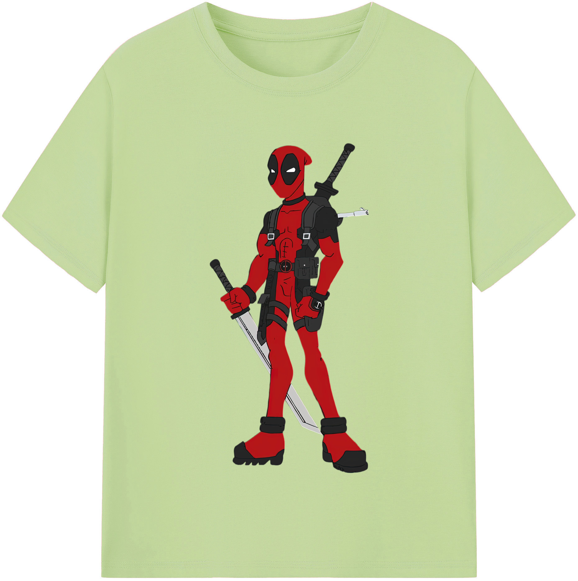 （画像用） Deadpool デッドプール 綿100％半袖Tシャツ（フロントプリント）